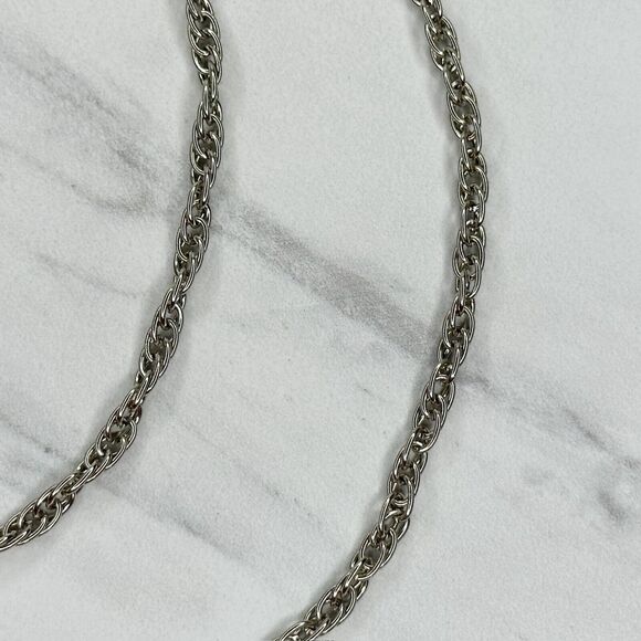 Silver Tone Skinny Chain Link Purse Handbag Bag Replacement Strap - Picture 4 of 10